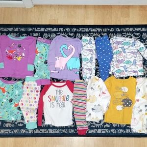 Lot of 12 month girls pajamas.